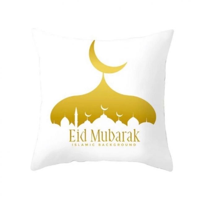 Eid Cushion Cover White