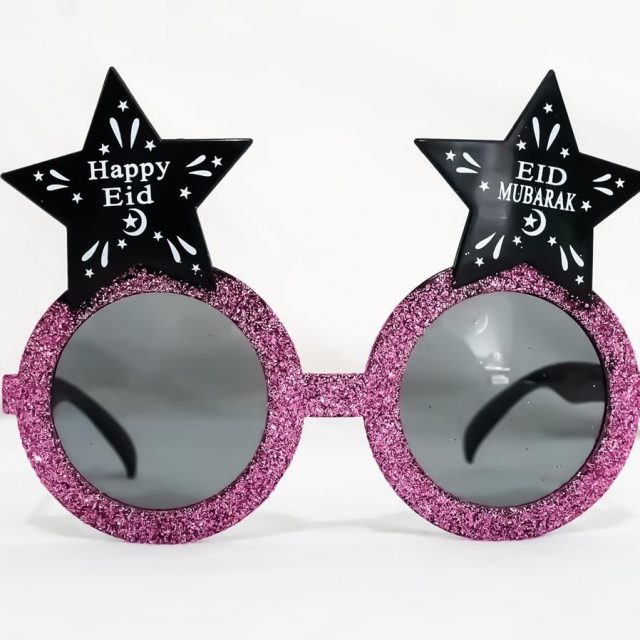 Eid Mubarak & Happy Eid Kids Glasses (Pink)