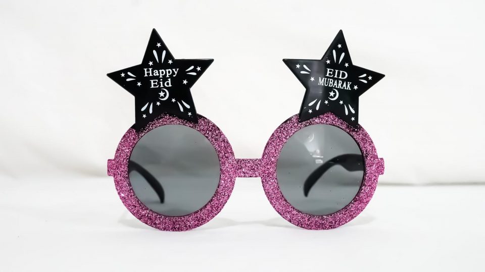 Eid Mubarak & Happy Eid Kids Glasses (Pink)