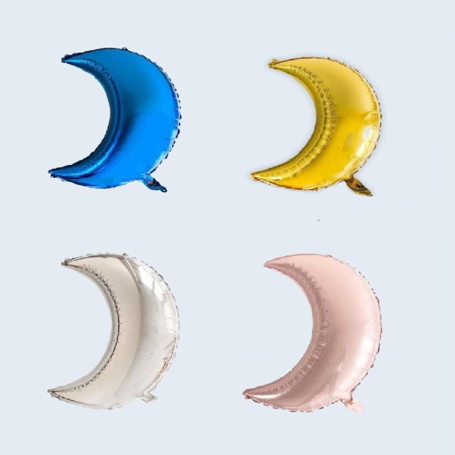 Crescent Moon Foil Balloons